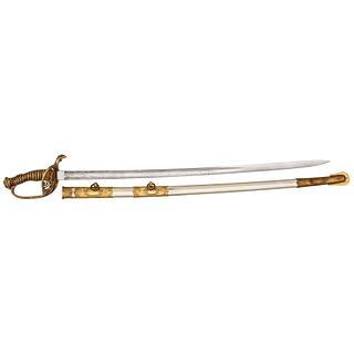 [CIVIL WAR]. Imported Clauberg US Model 1850 Presentation Grade Staff & Field Officer's Sword.