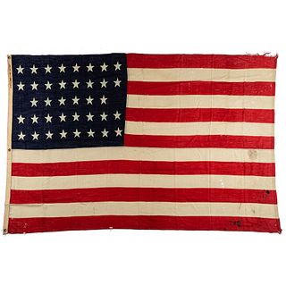[FLAGS & PATRIOTIC TEXTILES]. 38-star flag. 1870.