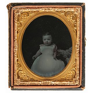 [EARLY PHOTOGRAPHY] -- [AFRICAN AMERICANA]. Sixth plate ambrotype of African American nanny holding white child. N.p.: n.p., n.d. 