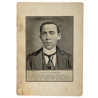 [AFRICAN AMERICANA] -- [MCKINLEY, William]. PARKER, James Benjamin (1857-1907). James B. Parker. N.p., [ca 1901-1902].