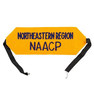 [AFRICAN AMERICANA - CIVIL RIGHTS]. Northeastern Region NAACP arm band.