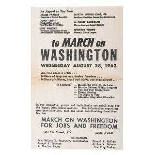 [CIVIL RIGHTS]. March on Washington. [Washington, DC], 1963. 