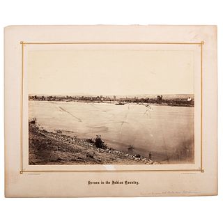 [WESTERN AMERICANA]. GARDNER, Alexander (1821-1882), photographer. View at Ferry on the North Platt near Fort Laramie. Washington, DC: 1868.