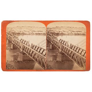 [WESTERN AMERICANA]. SAVAGE, C.R. (1832-1909), photographer. S.P.R.R. Bridge over the Colorado River, Fort Yuma. Salt Lake City, UT: n.d.