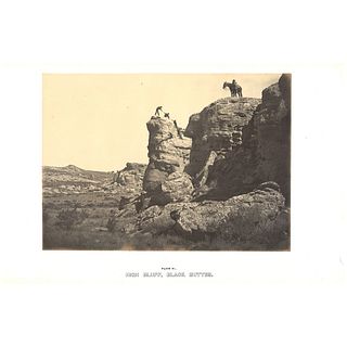 [WESTERN AMERICANA]. RUSSELL, Andrew Joseph (1829-1902), photographer. High Bluff, Black Buttes. [1869]. 