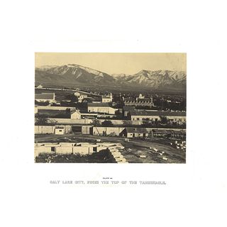 [WESTERN AMERICANA]. RUSSELL, Andrew Joseph (1829-1902), photographer. Salt Lake City, From the Top of the Tabernacle. [1869].