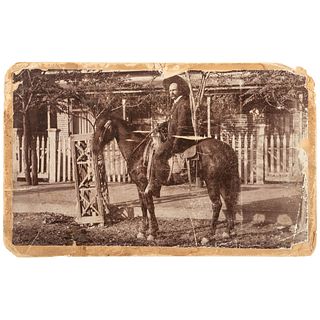 [WESTERN AMERICANA]. Boudoir card of Texas Ranger and El Paso Policeman George Herold, killer of Sam Bass. [El Paso, TX?]: n.p., [ca 1890-1900].