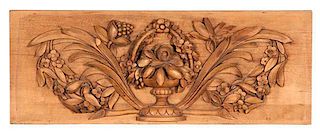 Stanford White Carved Wall Hanging 