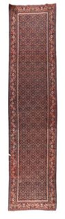 Fine Antique Persian Senneh Long Rug, 3'10'' x 16'6''