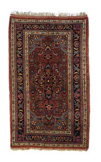 Antique Persian Bidjar, 3'7" x 4'4"