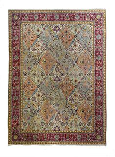 Vintage Persian Tabriz, 8'1" x 11'4"