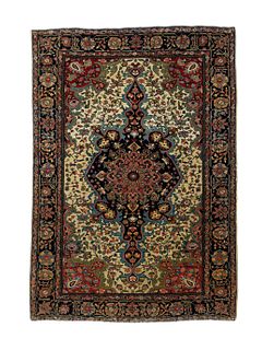 Antique Persian Sarouk Farahan, 3'4" x 4'10"