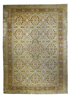 Antique Silk Turkish Sivas, 9'10" x 14'