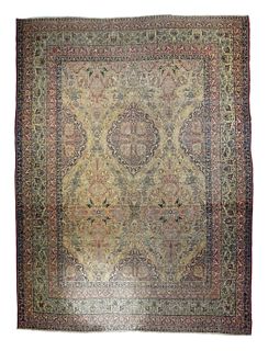 Antique Persian Lavar Kerman, 10'3" x 13'5"