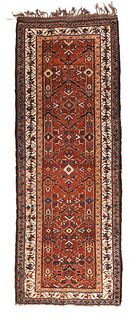 Antique Persian Bakhtiari Long Rug, 3'5'' x 9'6''