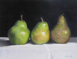 "Trio of Pears" by Caryn Coville, Greenvale, New York