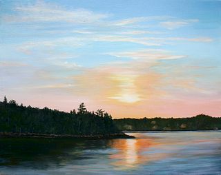 "Boothbay Sunset" by Kathleen Curran Smits, New Britain, CT