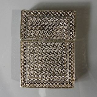 Chinese Filigree Calling Card Case