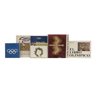 Lote de Libros Olímpicos. Camino hacia el Olimpo / El Libro Olímpico / Programa Cultural de los Juegos Olímpicos. Piezas: 5.