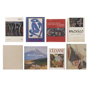 Libros sobre Arte Moderno Mexicano y Francés. Cuarenta Siglos de Plástica Mexicana / Lo Efímero y lo Eterno del Arte. Piezas: 8.