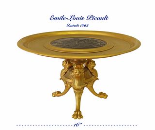 19th C. French Ormolu & Patinated Bronze Centerpiece