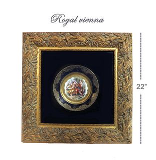 19th C. Royal Vienna Framed Plate