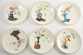 6 Mintons Porcelain Cabinet Plates