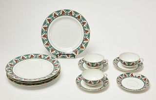 Russian Kornilov Bros Porcelain Tea Set