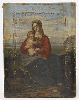 Early Painting of Madonna and Child