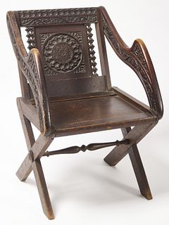 Carved European Chair