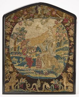 Two Early European Needlework Pictures