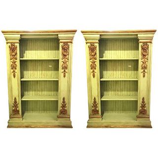 Pair Palatial 19th Century Swedish Bookcases