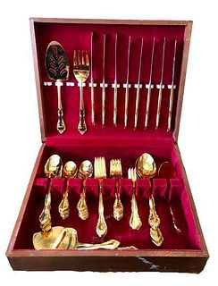 Assorted 65 Pc. Gold Platted Silverware