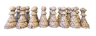 16 Large Piece Wood Chess Set