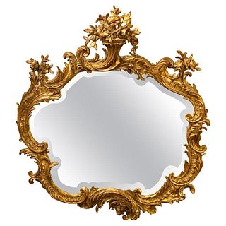 Louis XVI Style Mirror over the Mantel Wall
