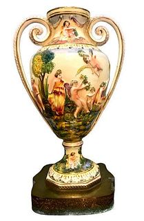 Paint Decorated Vase