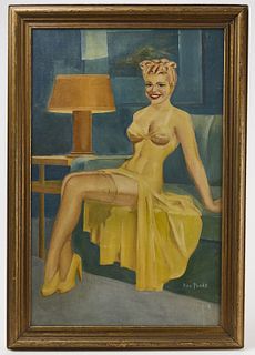 Portrait of a Woman in a Yellow Dress