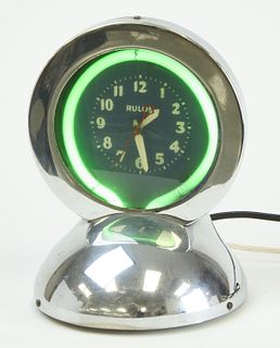 RULON Art Deco Neon Clock