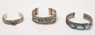 Three Good Navajo Bracelets