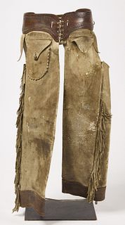 Old Pair of Western Leather Chaps