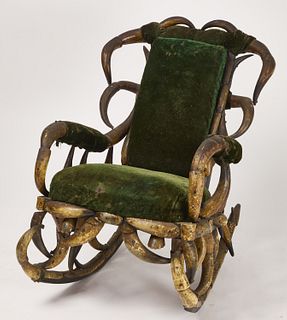 Horn Rocking Chair