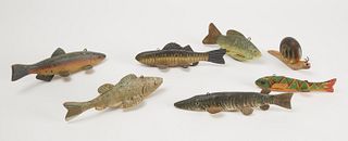 Seven Fish Decoys