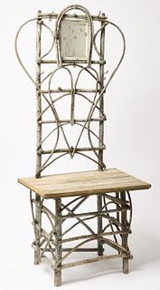 Rustic Hall Stand in blue Plaint