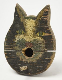 Folk Art Cat Birdhouse