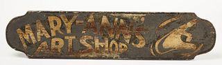 Mary's Art Shop Sign