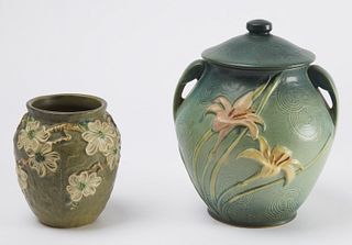 Two Pieces of Roseville Pottery