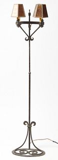Wrought Iron Arts and Crafts Floor Lamp