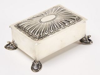 Sterling Box with Frog Feet