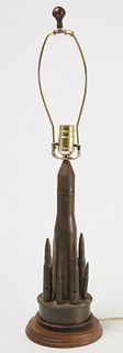 Tall Trench Art Lamp