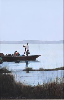 Dean Lamont Mitchell (b. 1957), Fishing on the Gulf